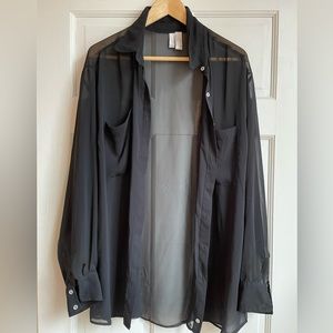 American Apparel sheer shirt
